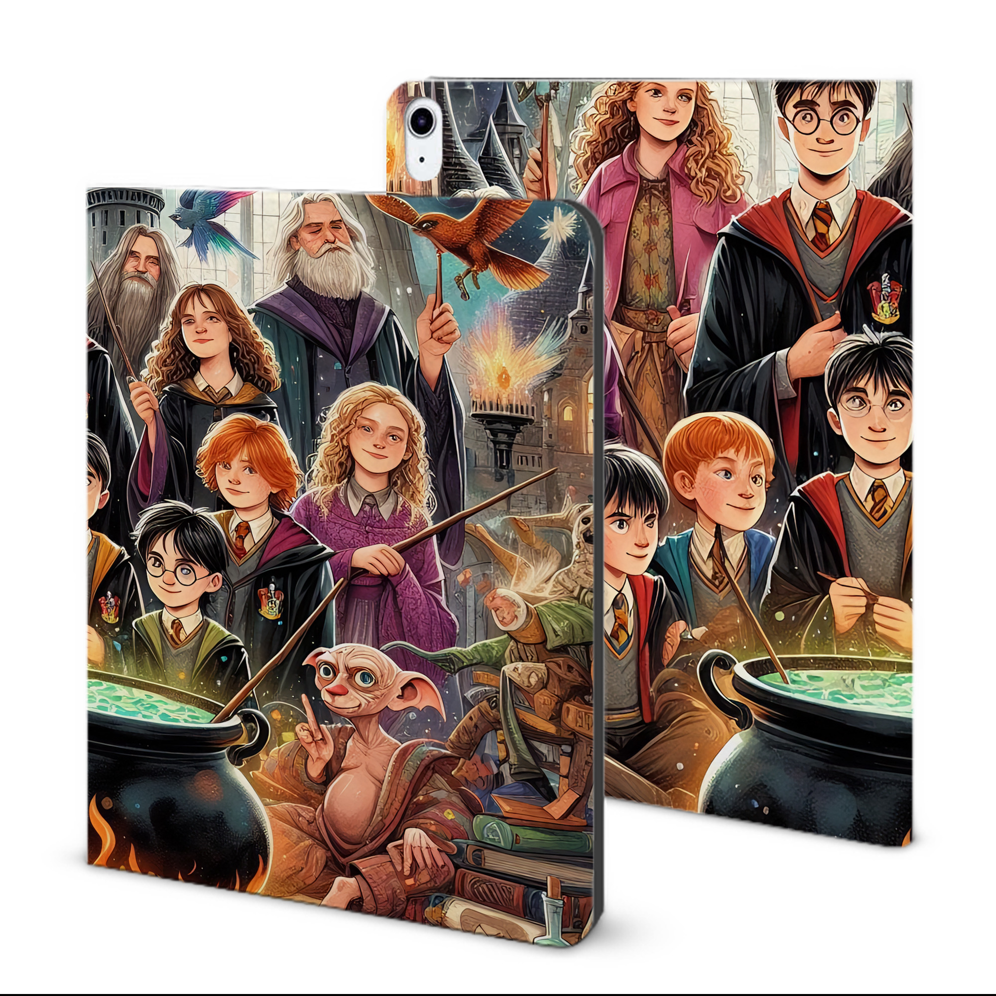 （画像用） Harry Potter ハリー・ポッターシリーズ IPad ケース ブック型 PUレザー TPU 耐衝撃 軽量 薄型 ペン収納なし 全面保護 IPad 各モデル対応